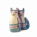 Vintage Wool Blanket Sitting Cat