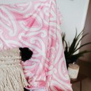 Minky Aio Pink Toddler Blanket