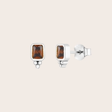 Earthbound Studs Silver -jewellery-The Vault