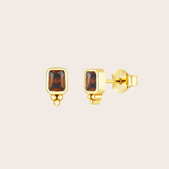 Earthbound Studs Gold Plate