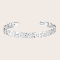 Strength Within Cuff Silver-jewellery-The Vault