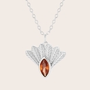 Fantail Messenger Necklace Silver