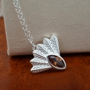 Fantail Messenger Necklace Silver