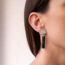 Pounamu Piwakawaka Drop Earrings