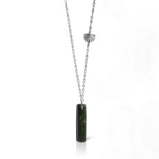 Pounamu Piwakawaka Drop Pendant-jewellery-The Vault