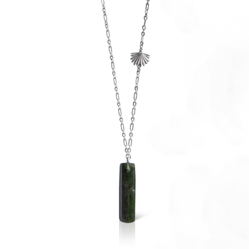 Pounamu Piwakawaka Drop Pendant