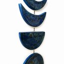 Large Moon Phases Wall Hanging Dark Blue