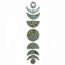 Large Moon Phases Wall Hanging Brown Green