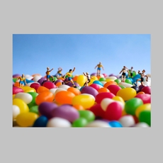 Jellybean Football A4 Print-artists-and-brands-The Vault