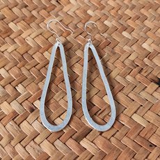 Silver Long Teardrop Earring-artists-and-brands-The Vault