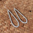 Silver Long Teardrop Earring