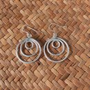 Silver Treble Round Earrings