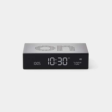 Lexon Flip Premium Alarm Clock Aluminium-lifestyle-The Vault