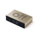 Lexon Flip Premium Alarm Clock Gold