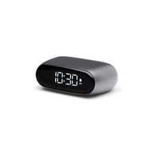 Lexon Minut Alarm Clock Gunmetal-lifestyle-The Vault