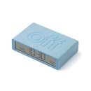 Lexon Flip Classic Rubber Alarm Clock Light Blue