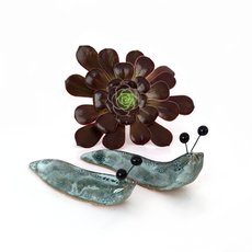 Ceramic Slug Moss Green-artists-and-brands-The Vault