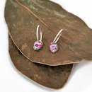 Oval Swingers Earrings Pinks No2