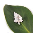 Large Fern Pin Silver