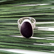 South Westland Beach Pebble Ring Silver-jewellery-The Vault