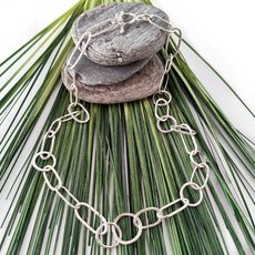 Chain Link Necklace Silver-jewellery-The Vault