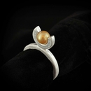 Tulip Mania Ring Pink Gold Swarovski