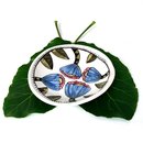 Large Magic Garden Bowl Blue Flowers