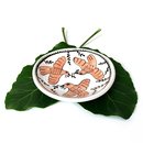 Large Magic Garden Bowl Apricot Birds