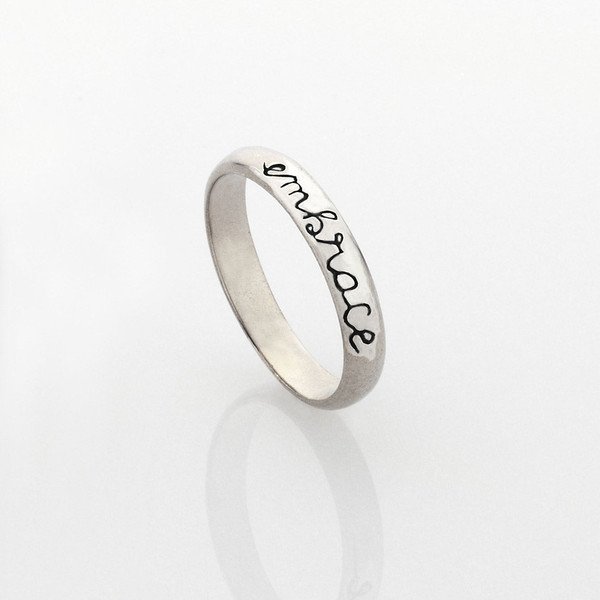 Inspire Ring Embrace Silver L N O - NZDESIGNMADEOS : Jewellery at The ...