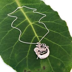 Mermaid Pendant on Chain Silver-jewellery-The Vault