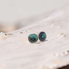 Paua Studs Medium-jewellery-The Vault