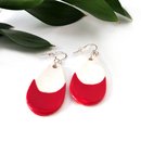 Empowered Drop Earrings Red