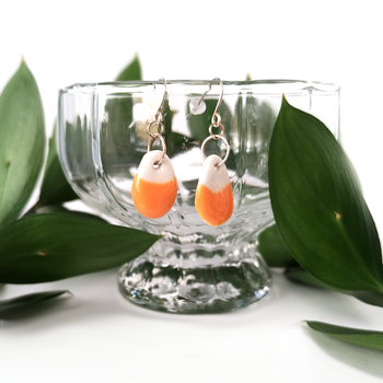 Believe Drop Earrings Orange