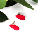 Whisper Stud Earrings Red