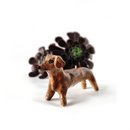 Ceramic Figurine Dog Brown