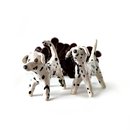 Ceramic Figurine Dog Black Spot