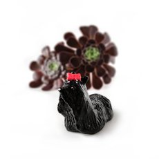 Ceramic Figurine Black with Red Bow-artists-and-brands-The Vault