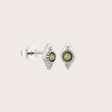 Inner Calm Studs Silver-jewellery-The Vault