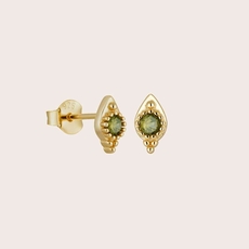 Inner Calm Studs Gold Plate-jewellery-The Vault