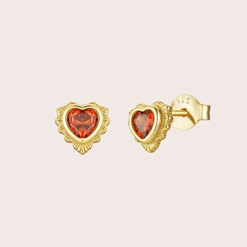 Lovelight Studs Gold Plate