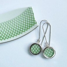 Chinese Design Ceramic Earrings-jewellery-The Vault