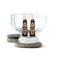 Acrylic Earrings Korowhai Gold-jewellery-The Vault