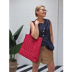 Taylor Tote Raspberry-lifestyle-The Vault