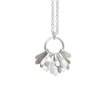 Silver Small Flutter Hoop Necklace-jewellery-The Vault