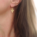 Gold Plate Mini Confetti Earrings