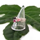 Tourmaline Rings Silver Set of 3 Rings Size Q1/2