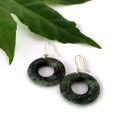 Pounamu Earrings Disc Donut