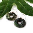 Pounamu Earring Disc Donut