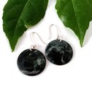 Pounamu Earrings Domed Disc