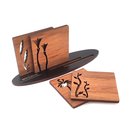 Rimu Icon Coasters w Stand NZ Flora